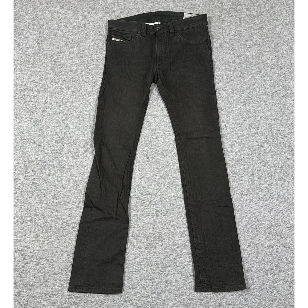 Diesel Thavar Jeans Mens Size 29x33 Gray Denim Slim Skinny Stretch Hipster